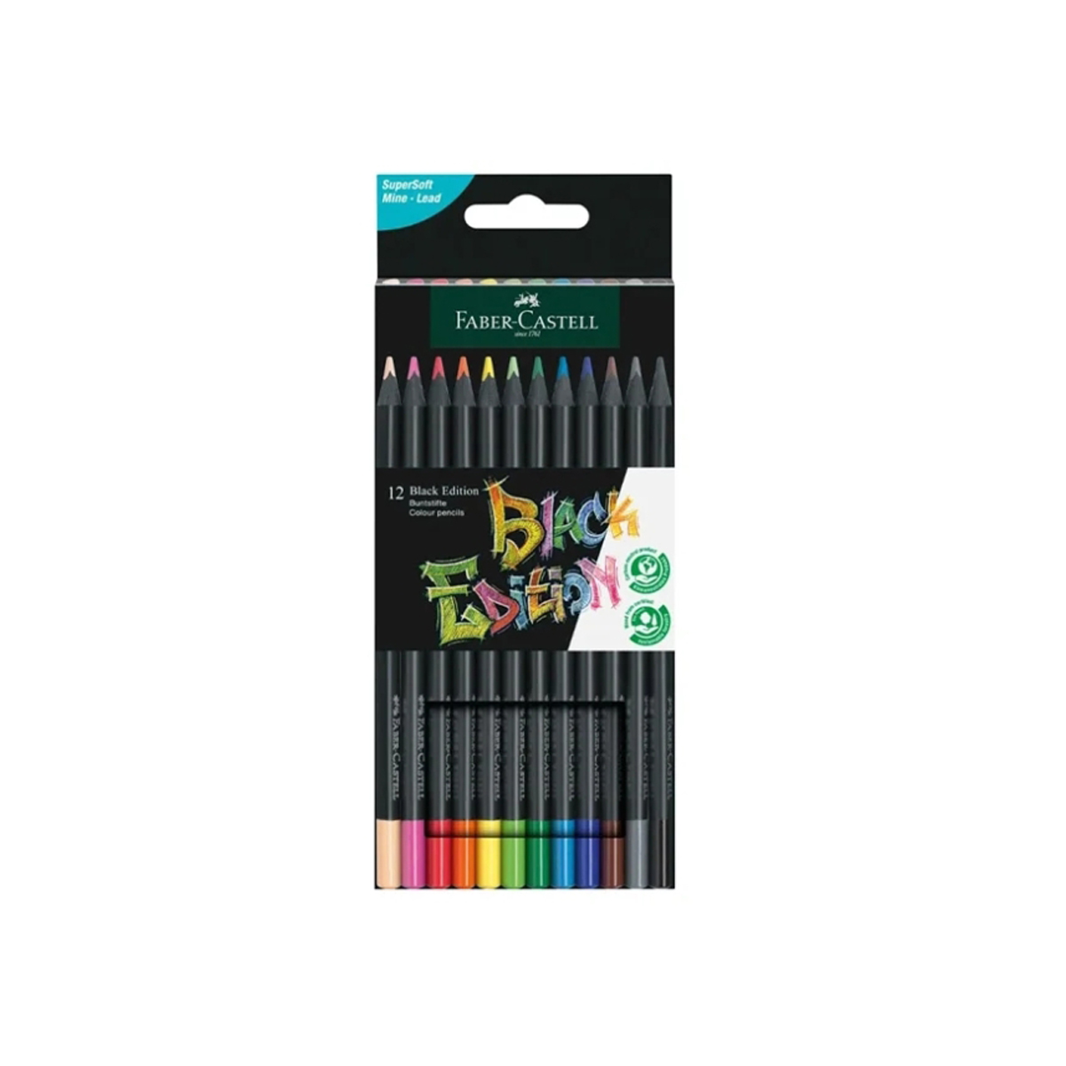 FABER BLACK LAPICES COLOR 12U
