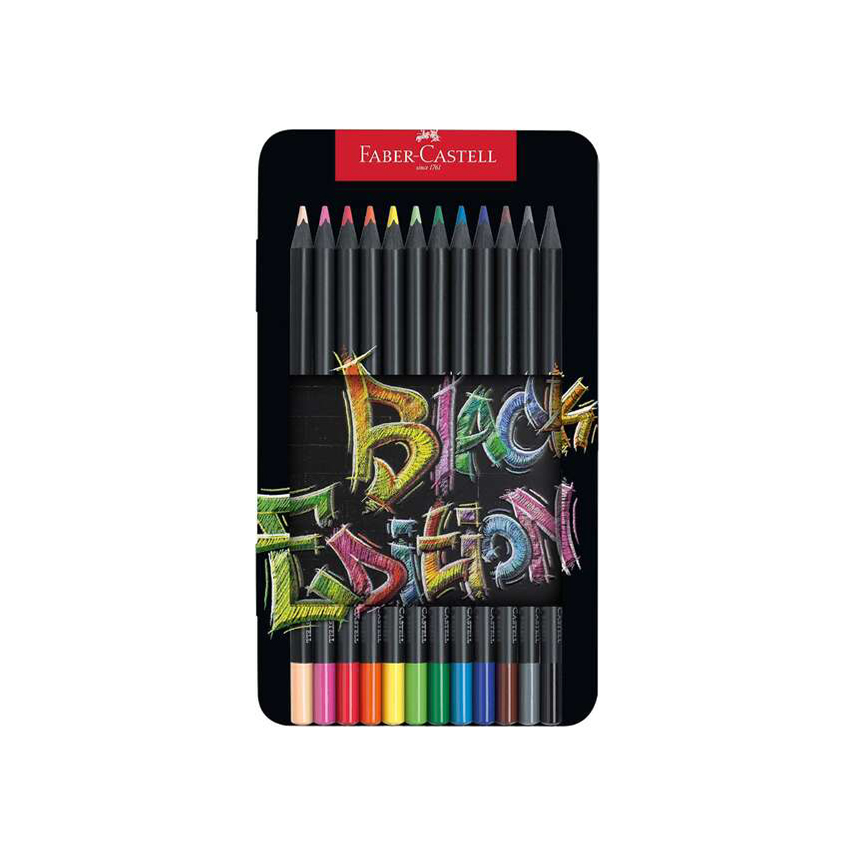 FABER BLACK LAPICES COLOR 12U