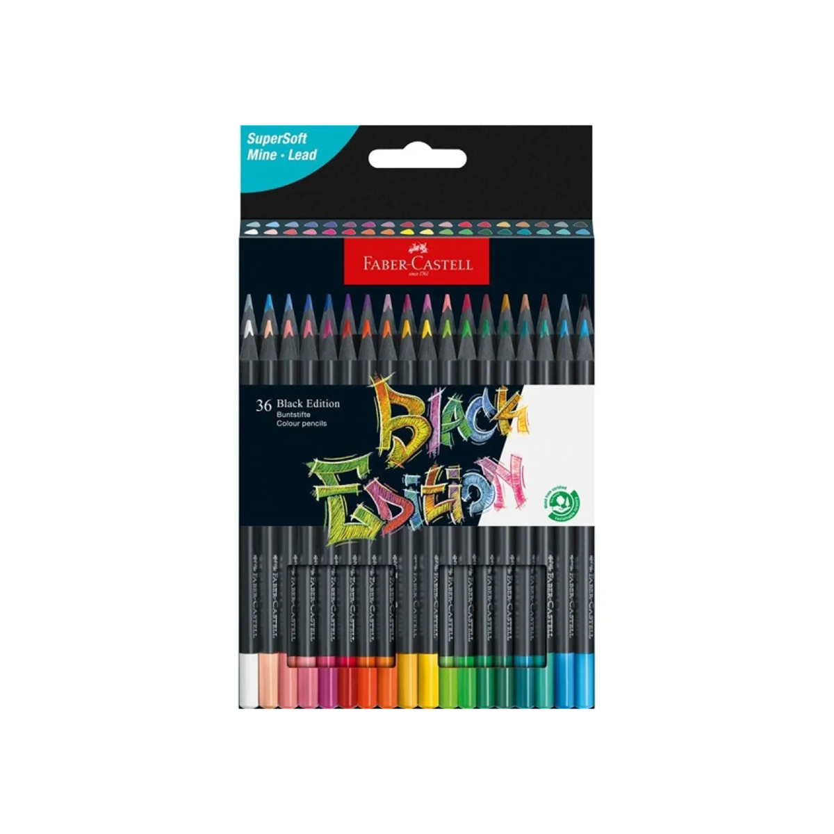 FABER BLACK LAPICES COLOR 36U