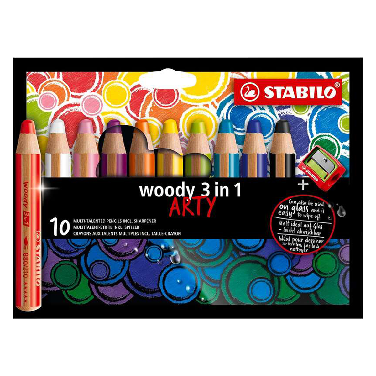 STABILO WOODY 3EN1 ARTY 10U