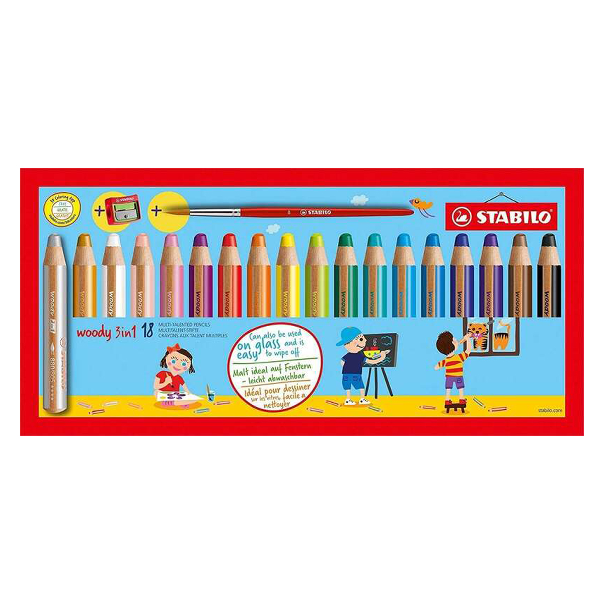 STABILO WOODY 3EN1 LAPICES 18U