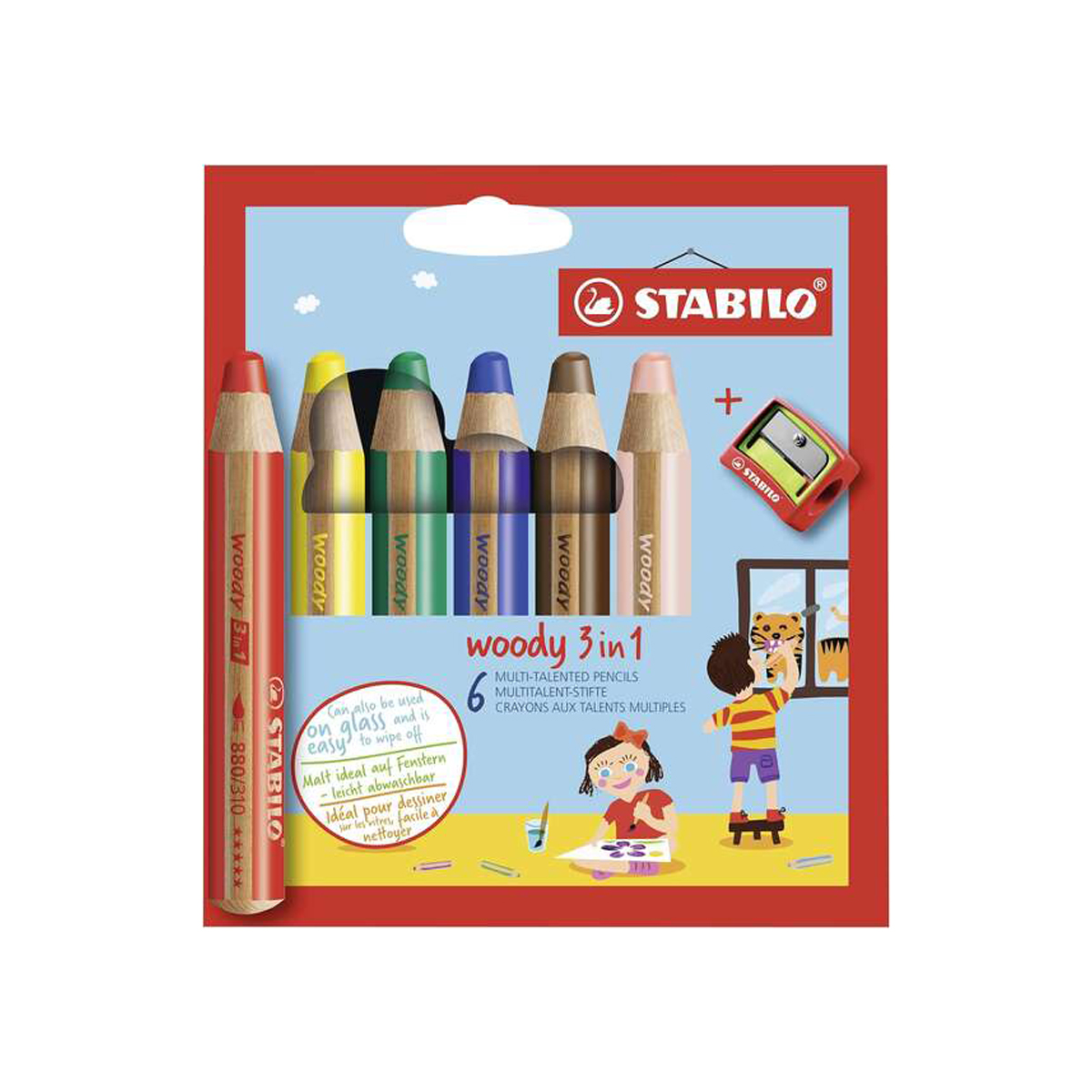STABILO WOODY 3EN1 LAPICES 6U