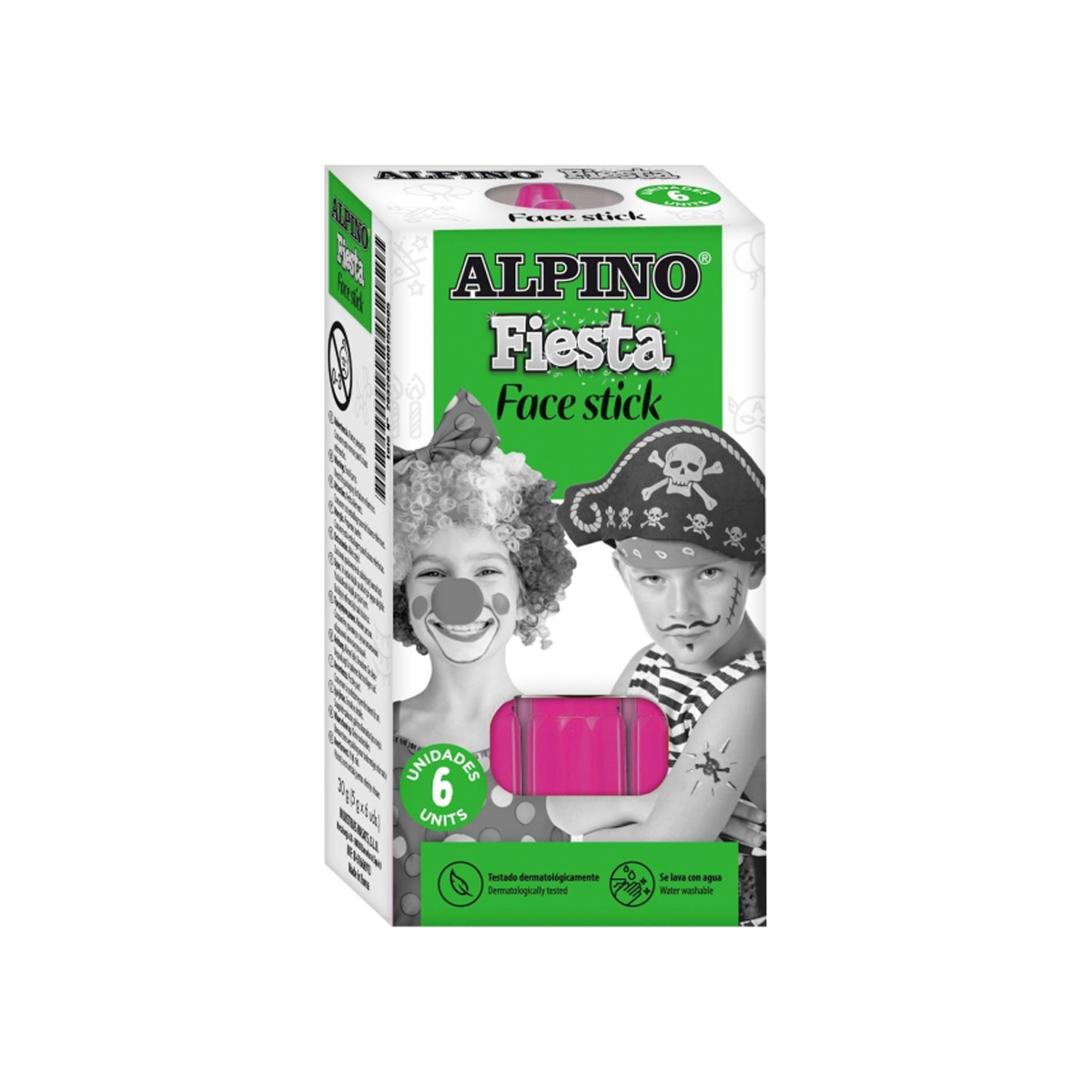 ALPINO PINTURA FACIAL 6U ROSA