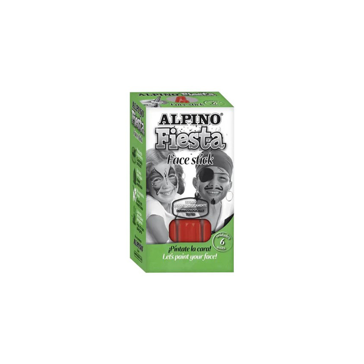 ALPINO PINTURA FACIAL 6U ROJO