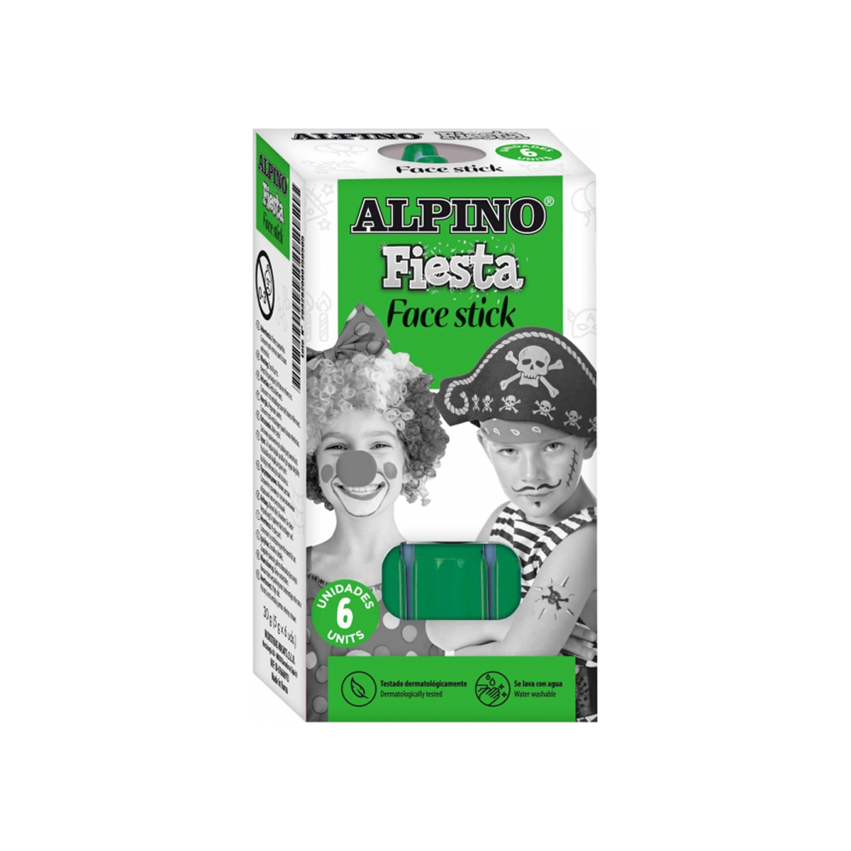 ALPINO PINTURA FACIAL 6U VERDE