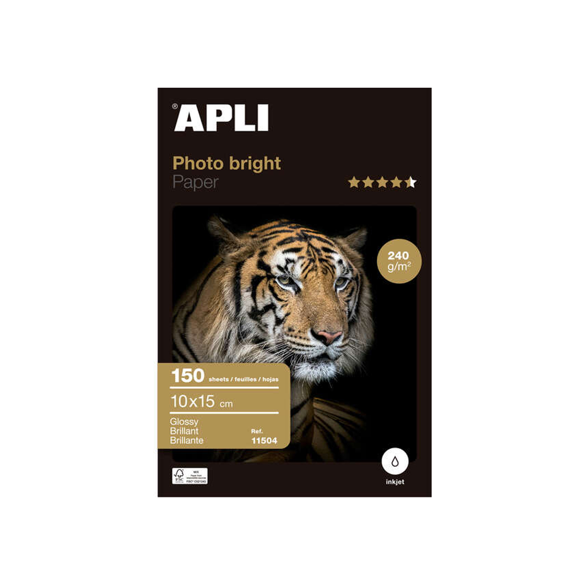 APLI PAPEL FOTO 10X15 240G 150