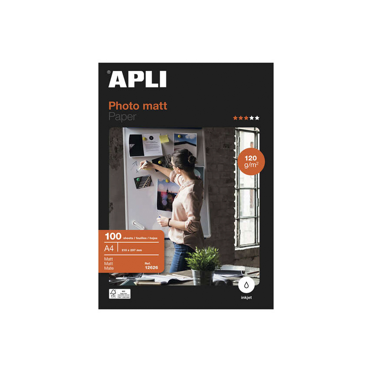 APLI PAPEL FOTO MATE A4 140GR