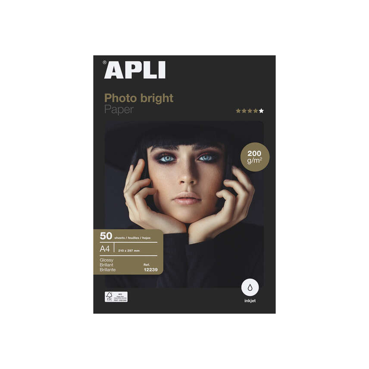 APLI PAPEL FOTO A4 200GR 50H