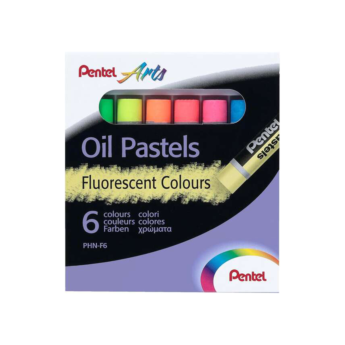 PENTEL PASTELES OLEO 6U FLUORE