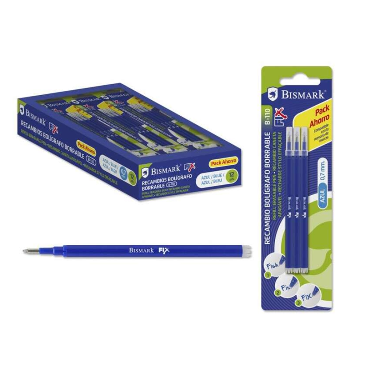 BISMARK RECAMBIO FIX AZUL 3U