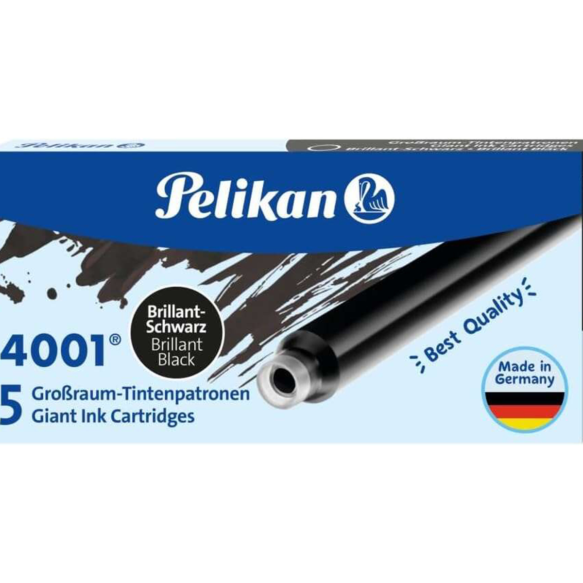 PELIKAN RECAMBIO PLUMA NEGR 5U