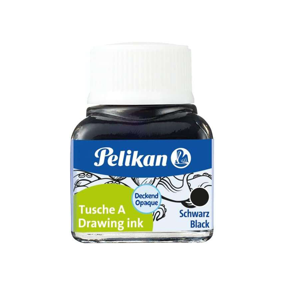 PELIKAN TINTA CHINA 10ML NEGRO