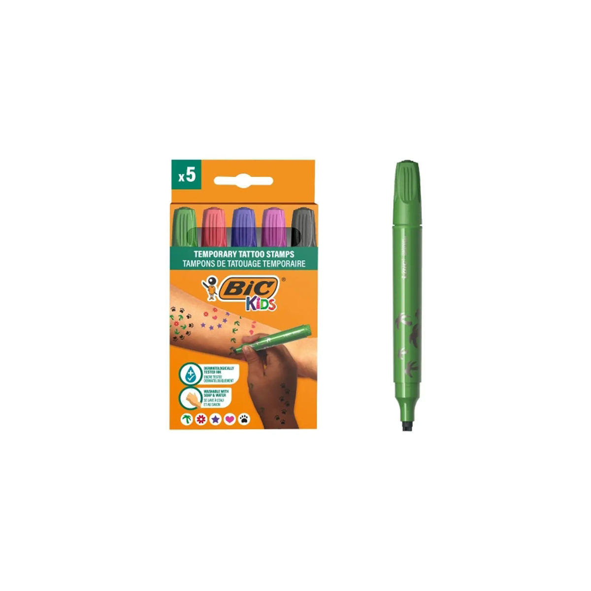 BIC ROTULADOR TATUAJES TEMP 5U