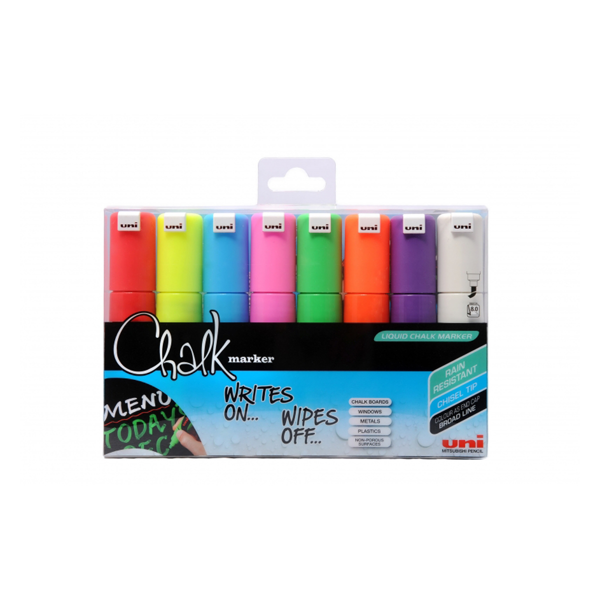 UNI-BALL TIZA LIQUIDA 8MM 8U