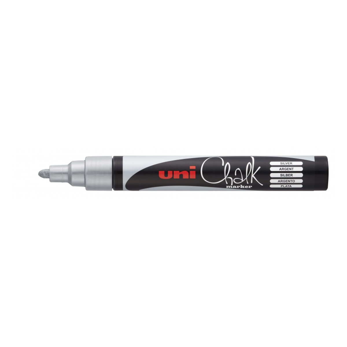UNI-BALL TIZA LIQUIDA PLATA 6U