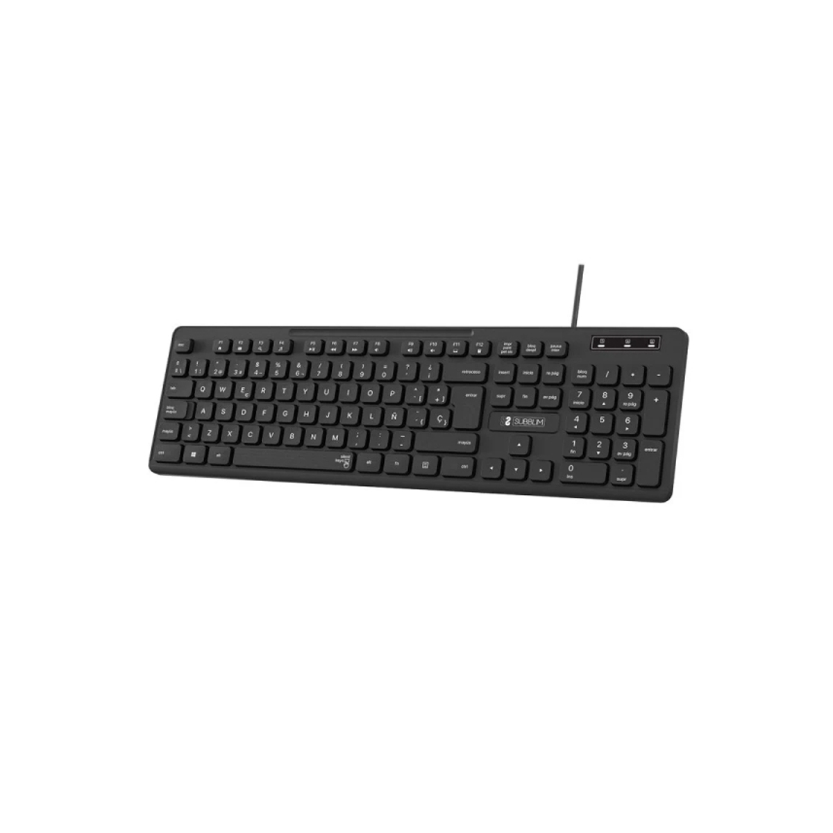 SUBBLIM TECLADO SLIM NEGRO