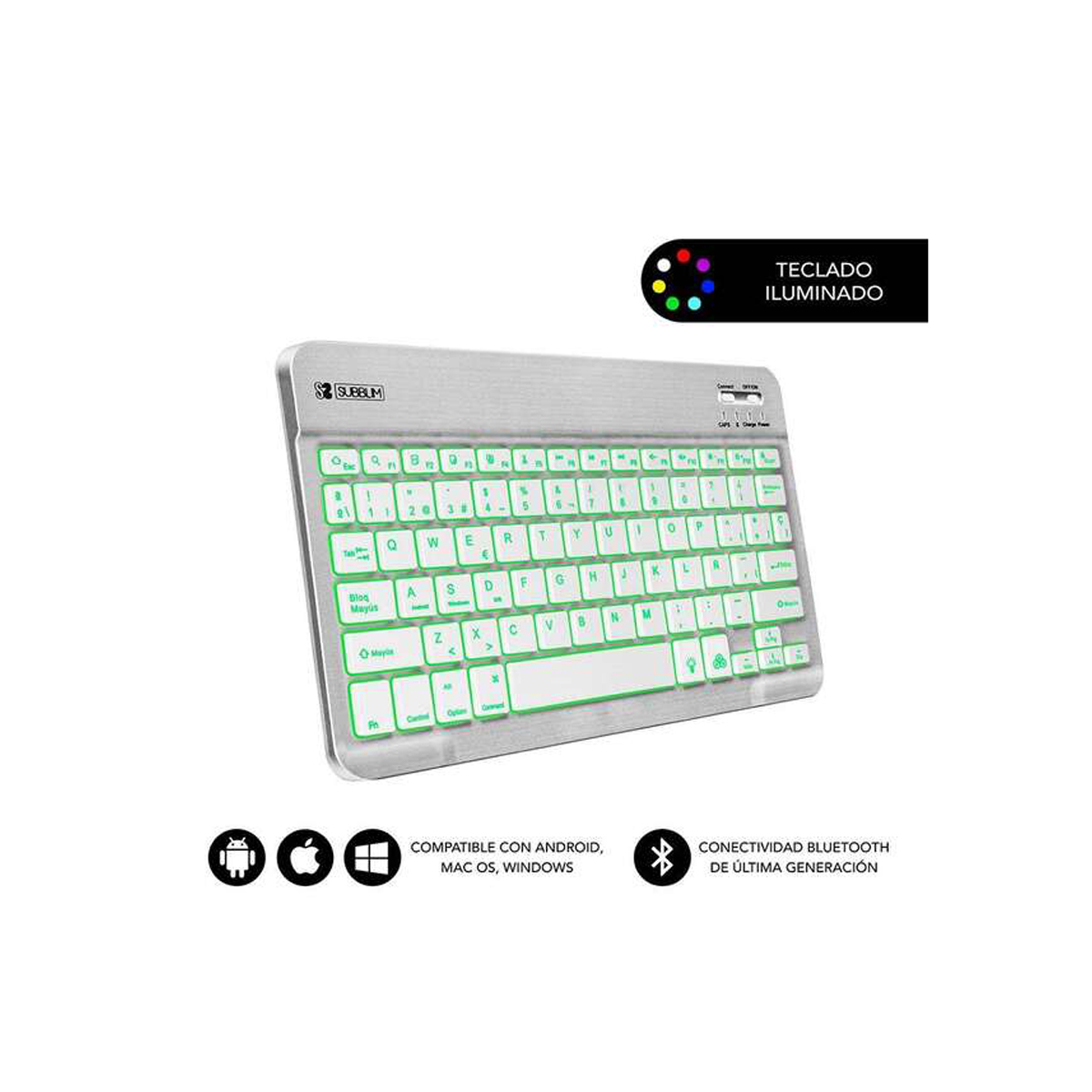 SUBBLIM TECLADO SMART BACKLIT