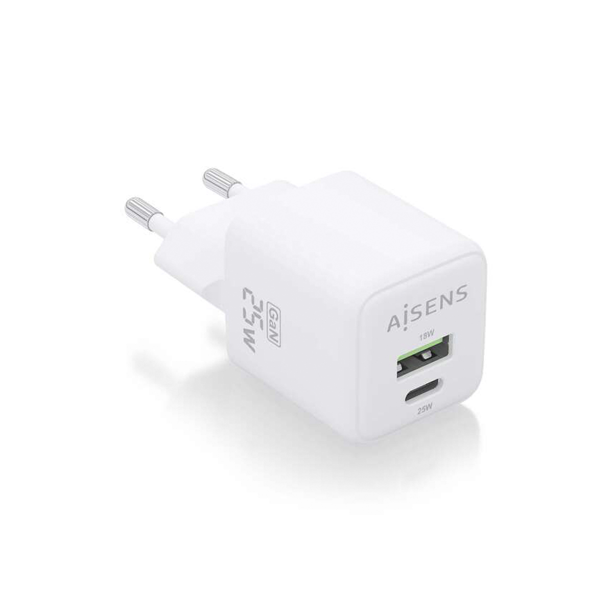 AISENS CARGADOR GAN 25W BLANCO