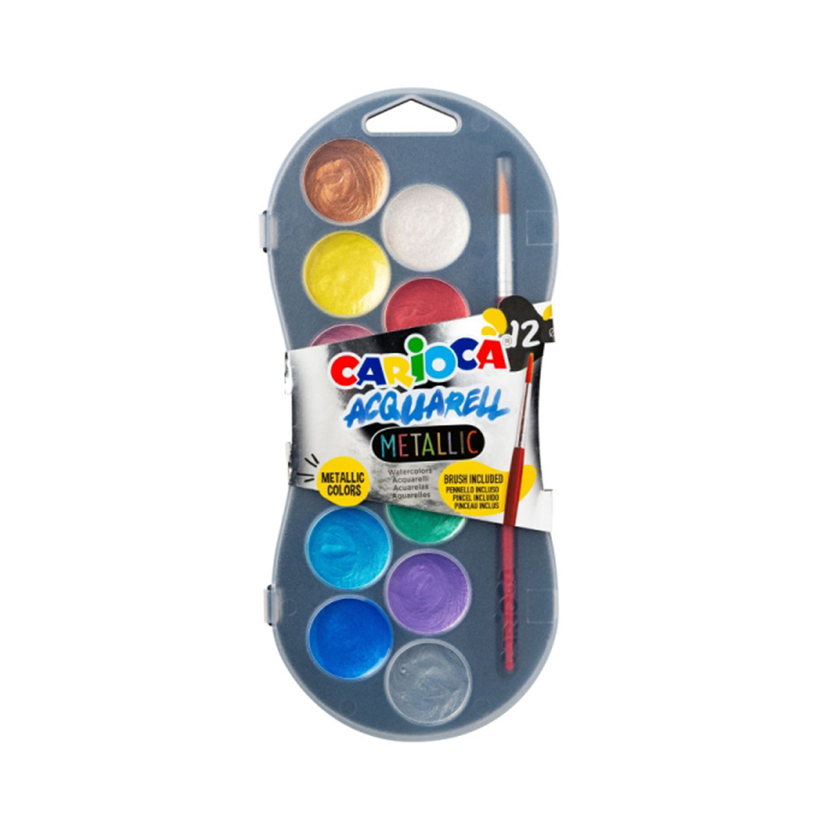 CARIOCA ACUARELAS METALLIC 12U