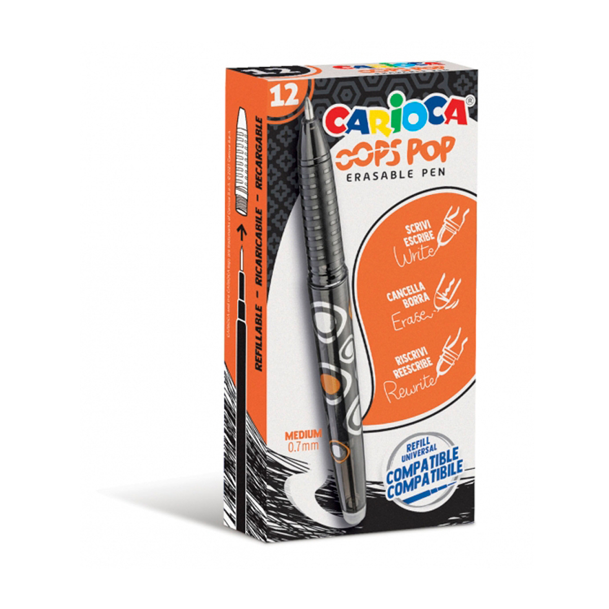 CARIOCA BOLI BORRABLE NEGR 12U