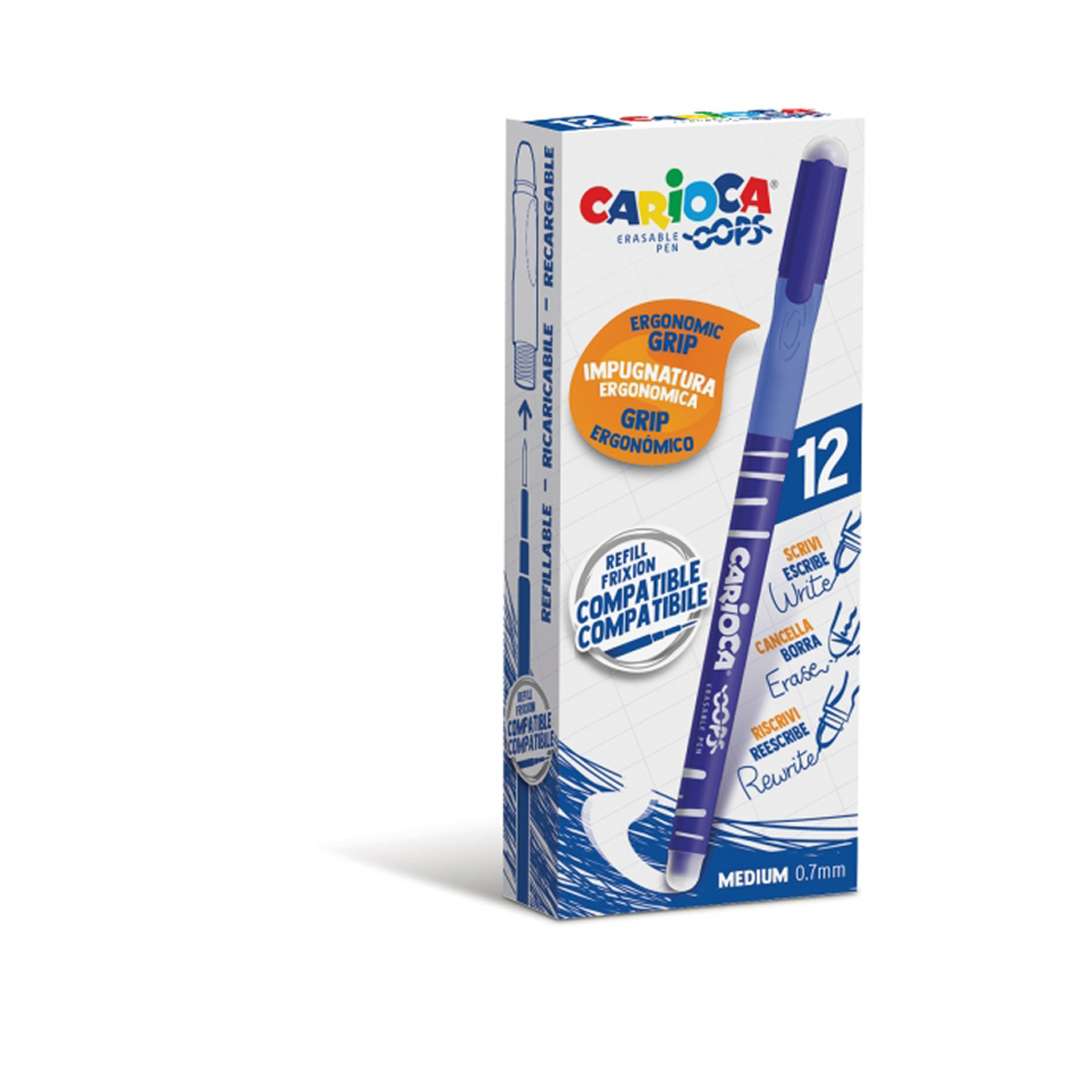 CARIOCA BOLI BORRABLE AZUL 12U