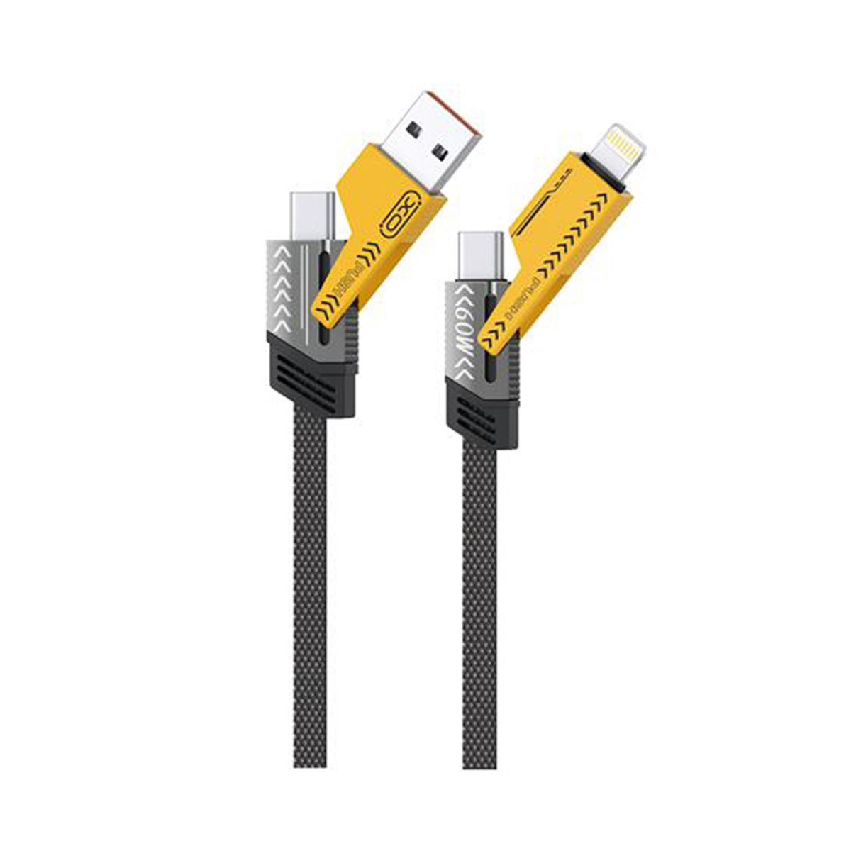 XO CABLE USB 4en1 60W 1M RGB