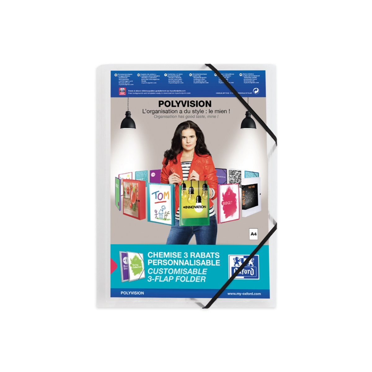 OXFORD CARPETA GOMAS A4+ 30MM