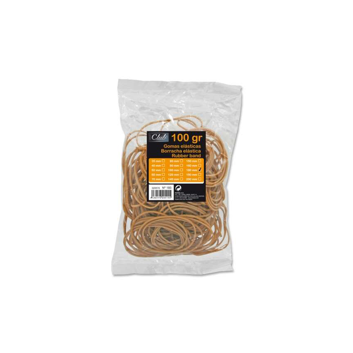 INGRAF GOMA ELASTIC 180MM 100G