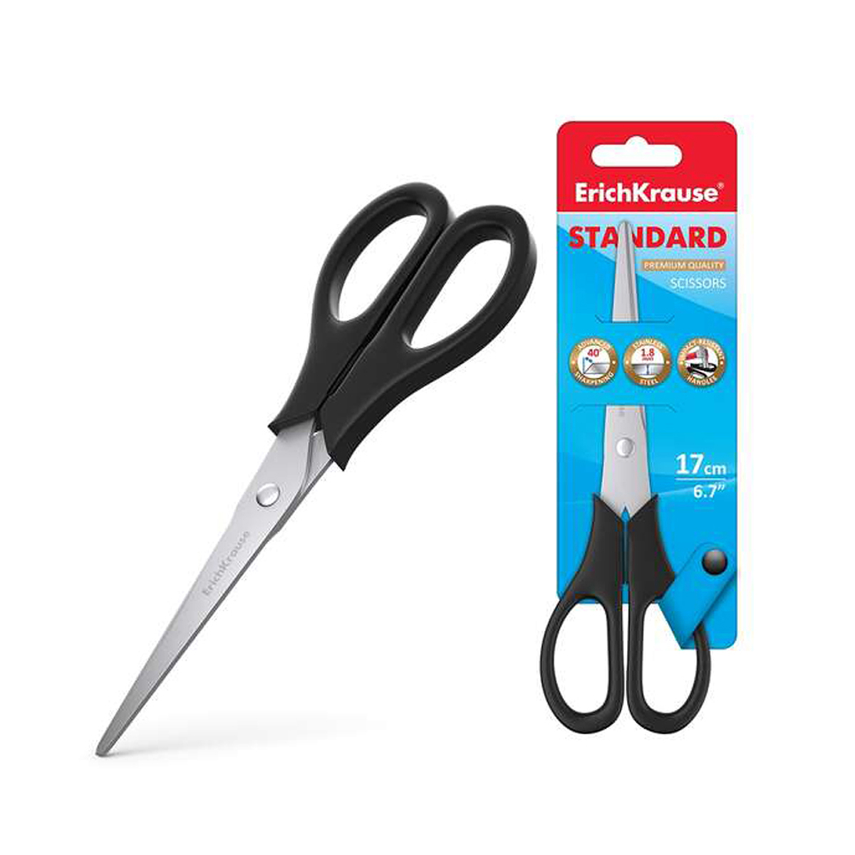 ERICHKRAUSE TIJERA 17CM NEGRO