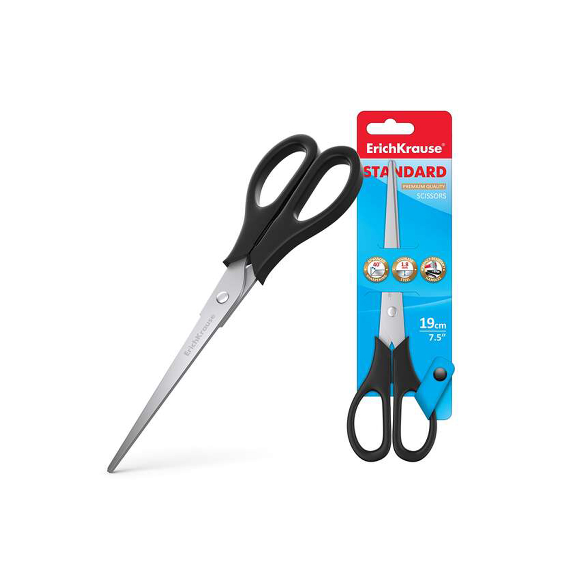 ERICHKRAUSE TIJERA 19CM NEGRO