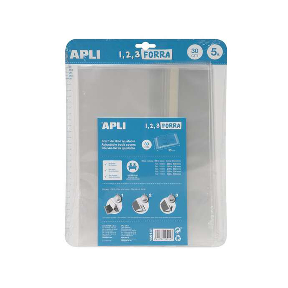 APLI FORRO LIBRO 300MM 5U