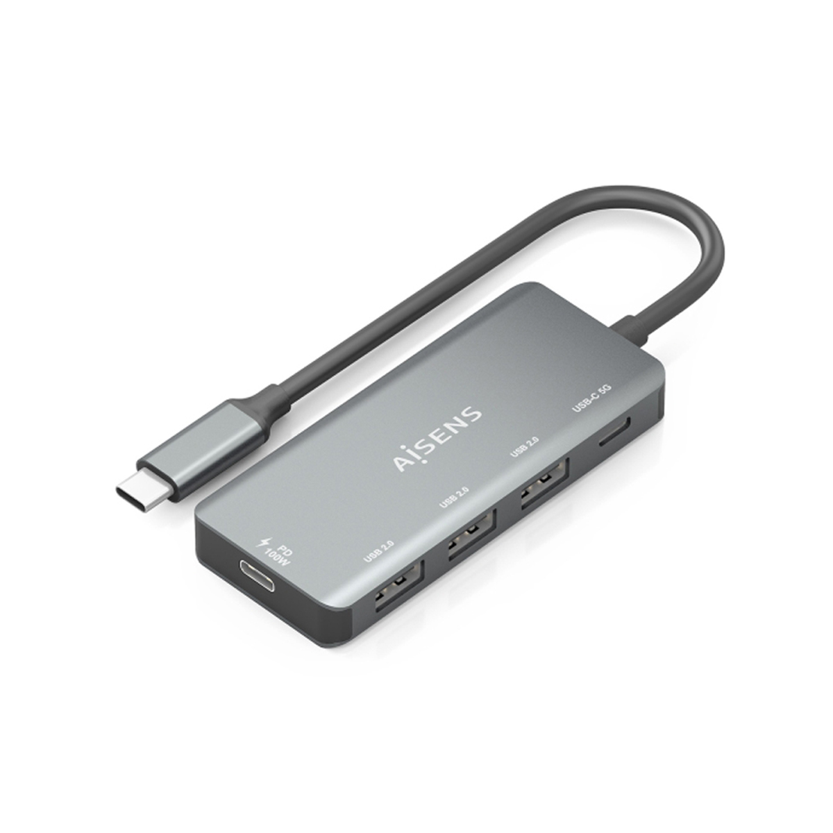 AISENS HUB USB-C 3.1 5EN1 15CM