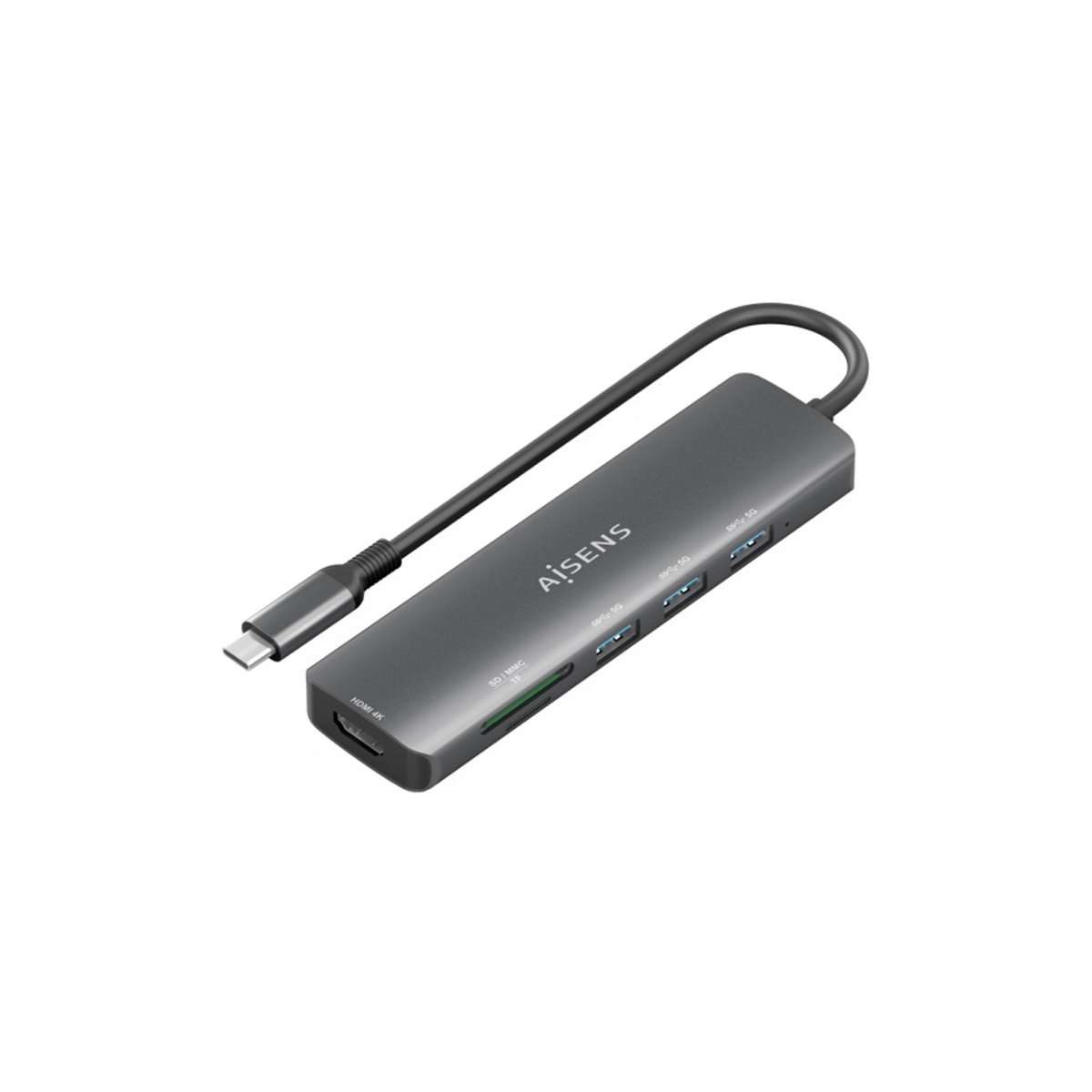 AISENS HUB USB-C DOCK 6 EN 1