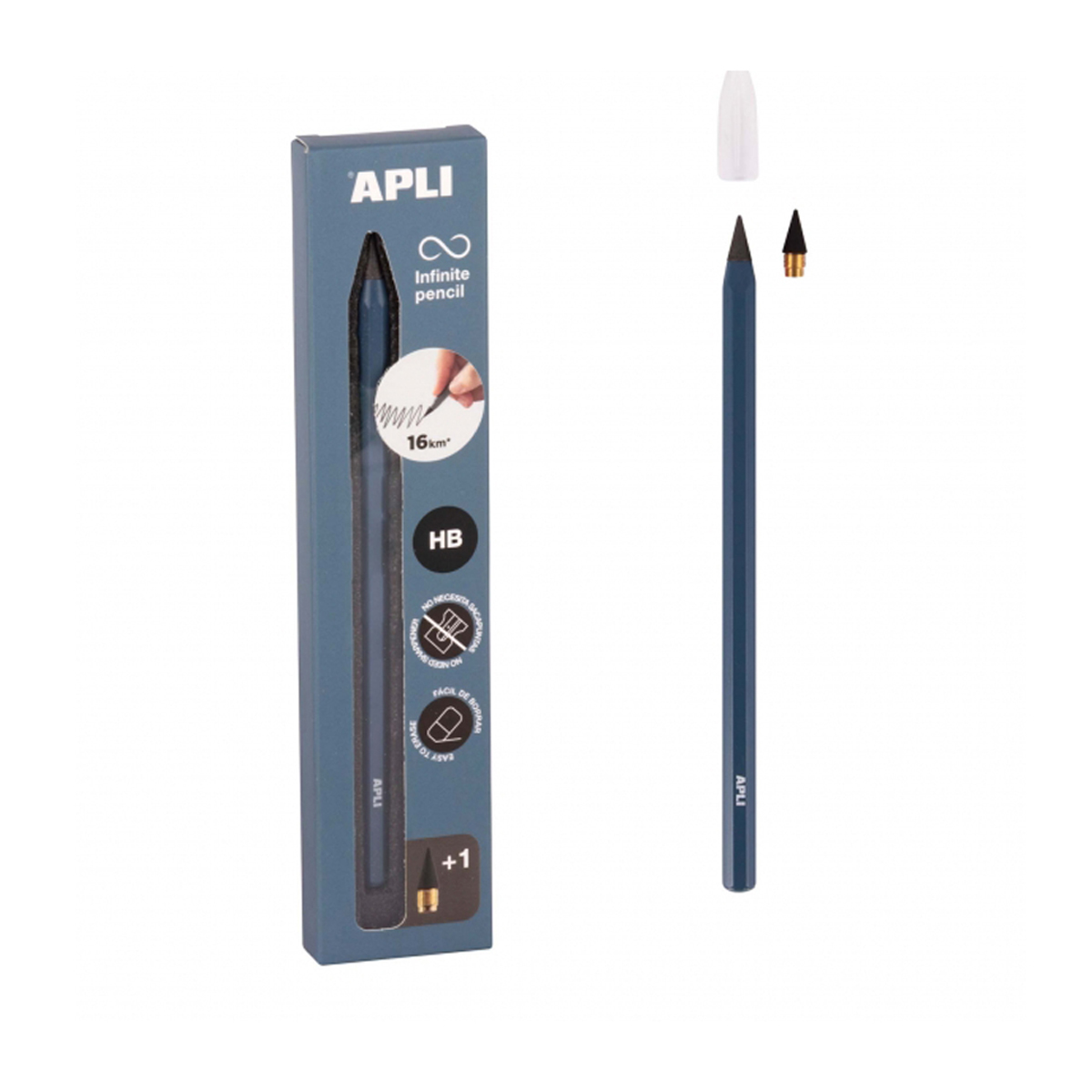 APLI INFINITE LAPIZ HB AZUL