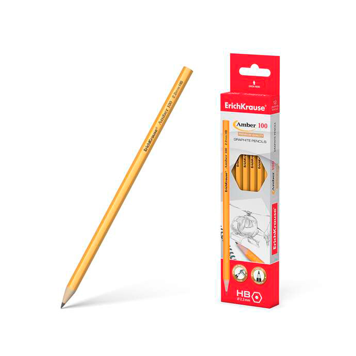 ERICHKRAUSE LAPIZ HB HEXAG 12U