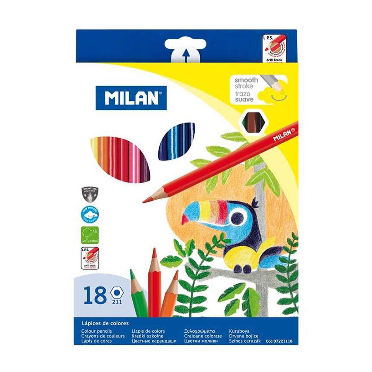 MILAN LAPICES HEXAGONALES 18U