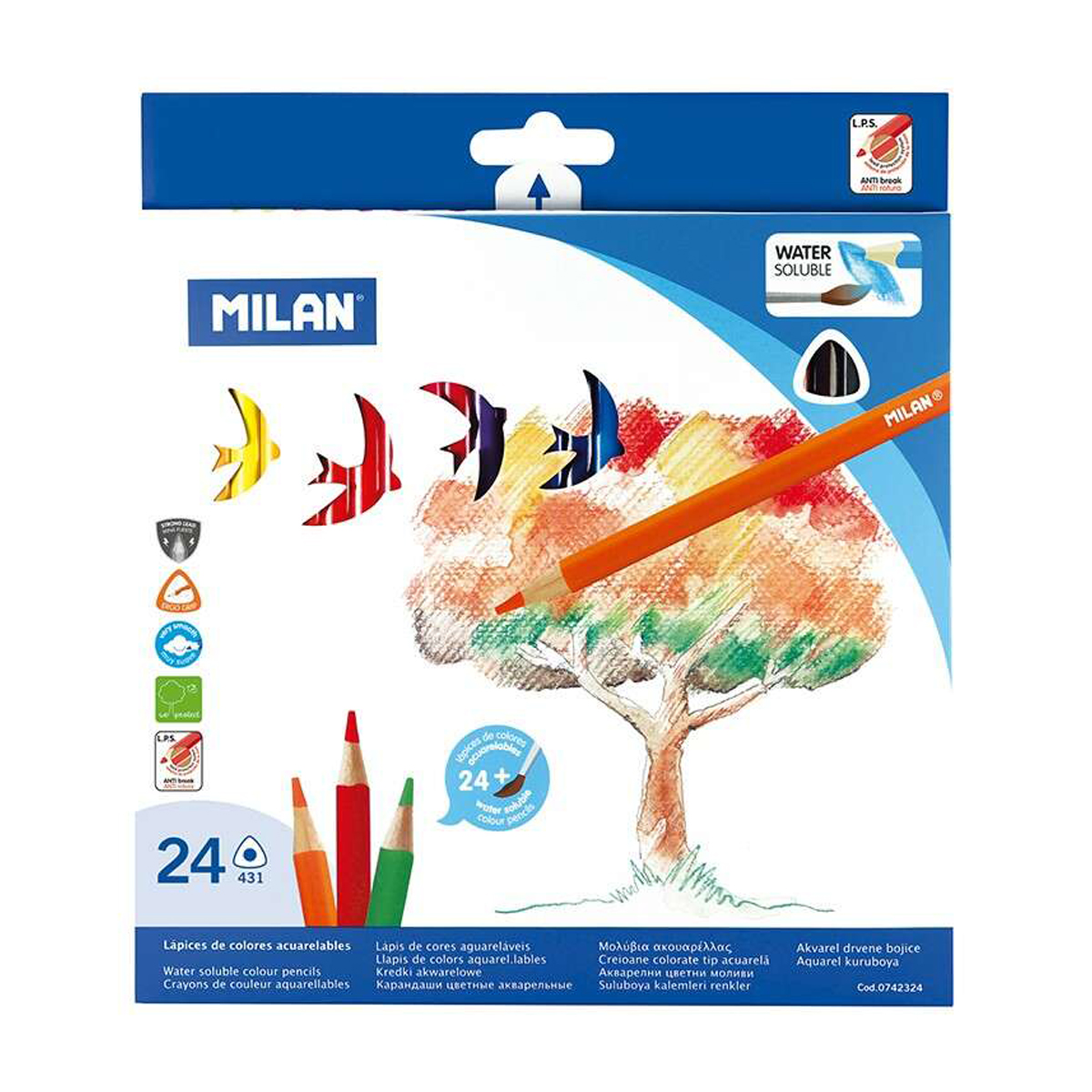 MILAN LAPICES TRIANGULARES 24U