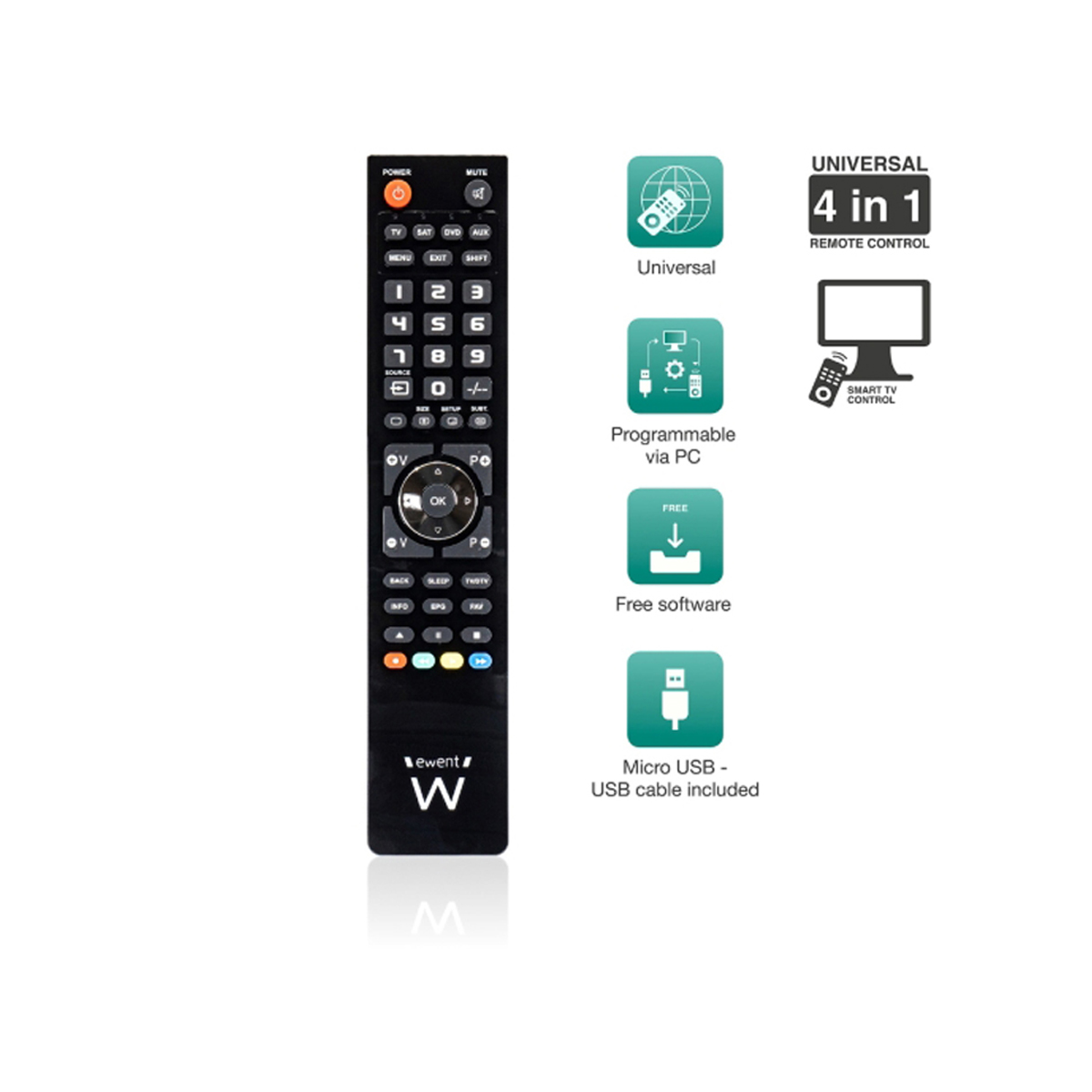 EWENT CONTROL REMOTO 4 EN 1