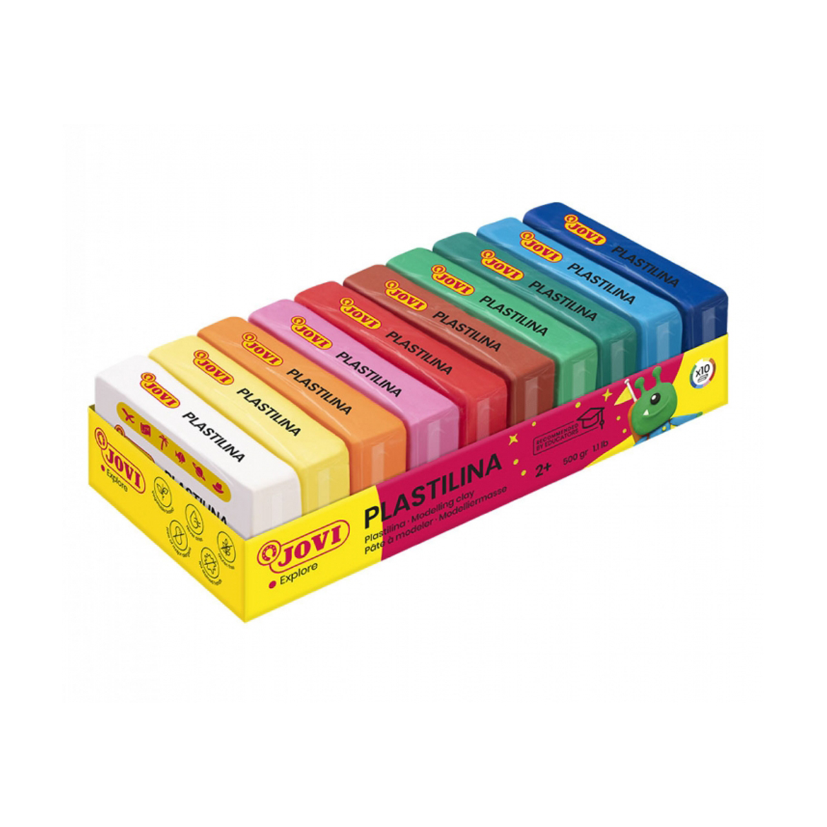 JOVI PLASTILINA 50GR SURTI 10U