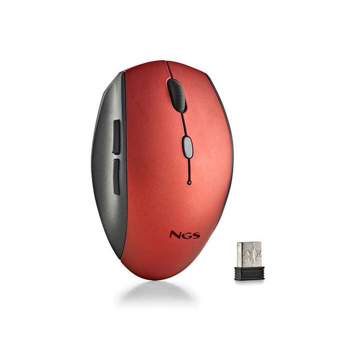 NGS RATON INALAMBRICO ERGO ROJ