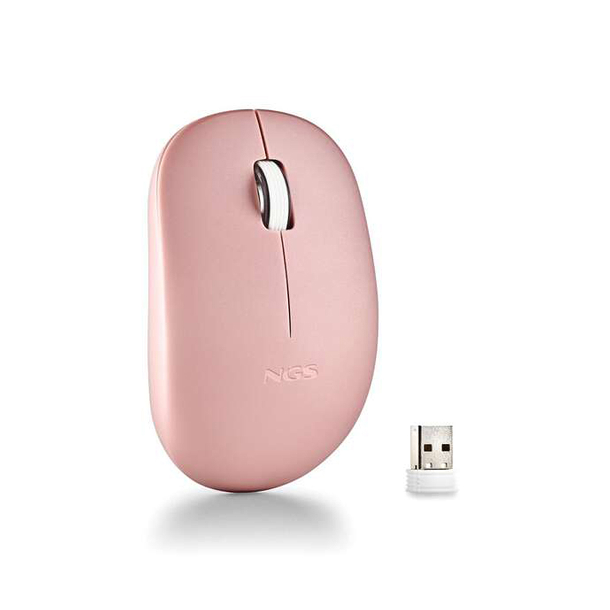 NGS RATON INAL SILENCIOSO ROSA