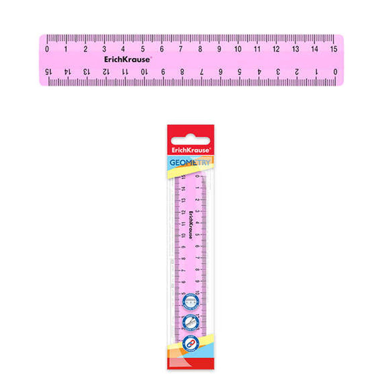 ERICHKRAUSE REGLA 15CM ROSA