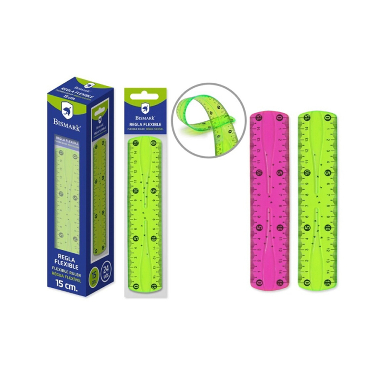 BISMARK REGLA FLEXIBLE 15CM