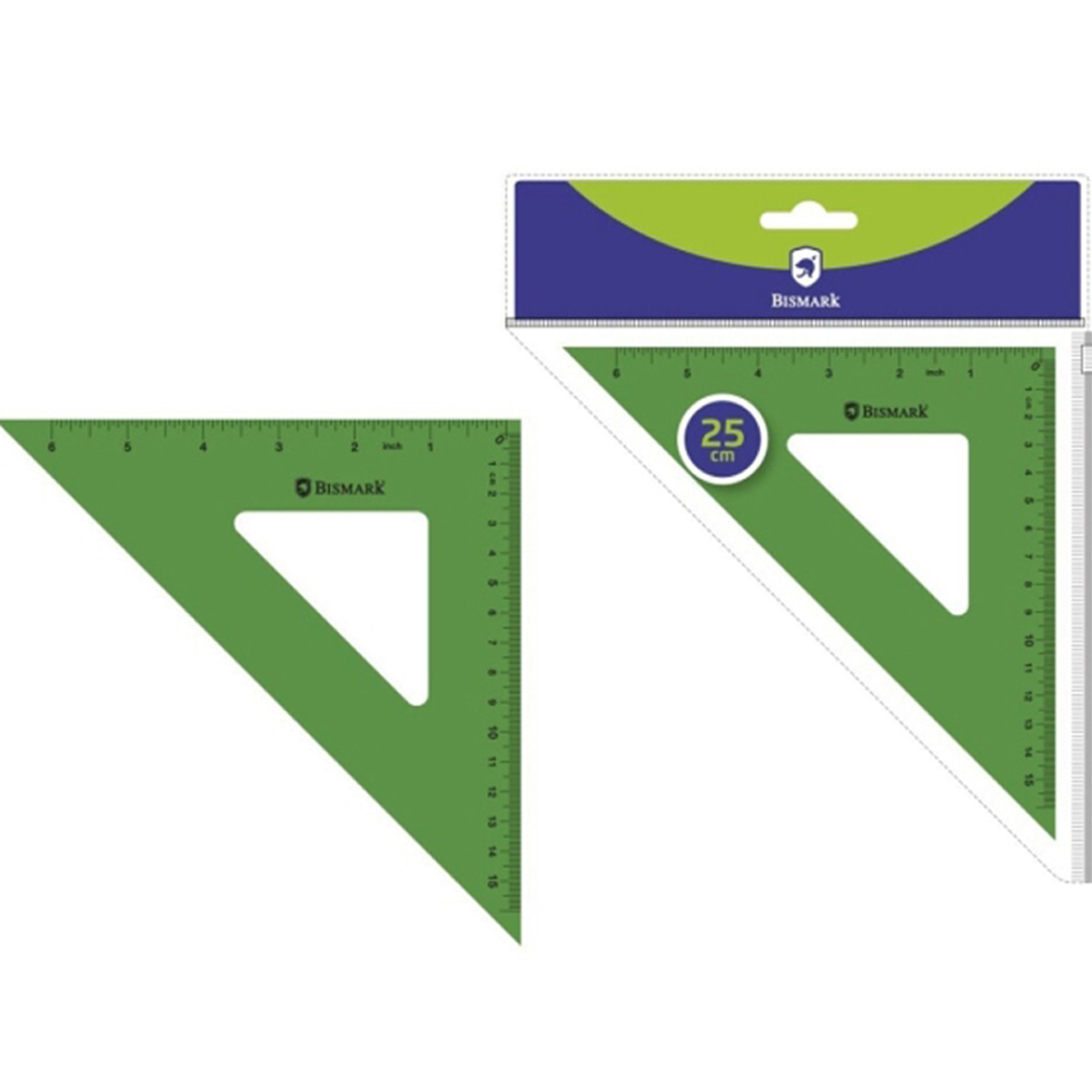 BISMARK ESCUADRA ACRILICA 25CM