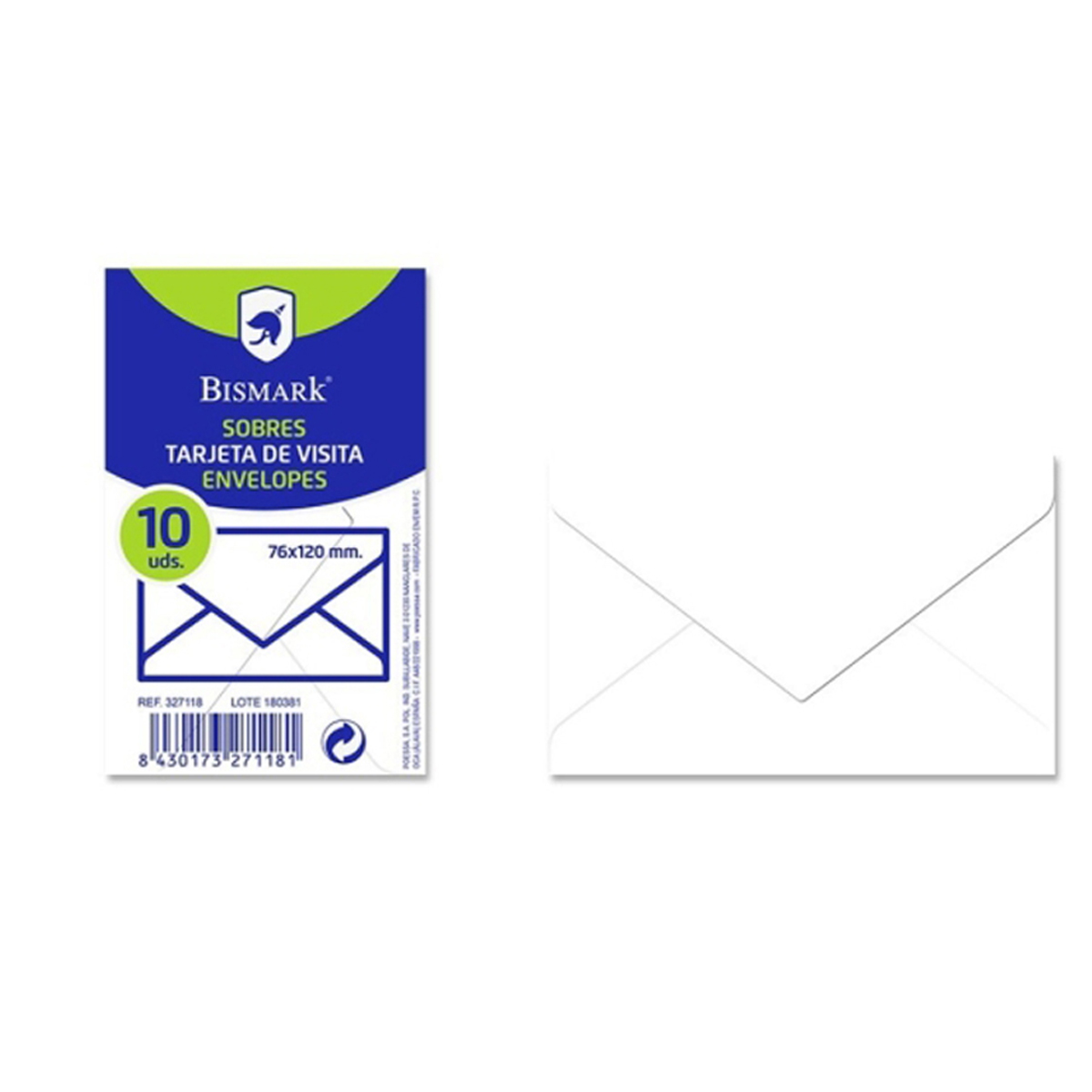 BISMARK SOBRE 76X120 90GR 10U