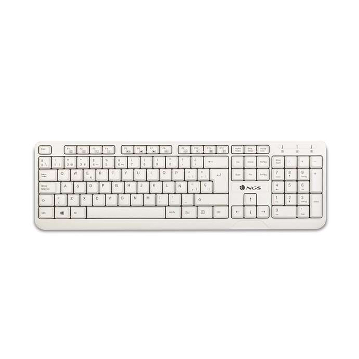 NGS SPIKE TECLADO USB BLANCO