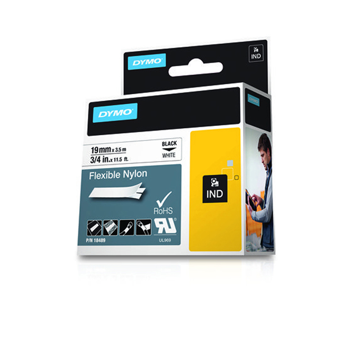 DYMO 18489 ID1-19 19mm x 3 5m