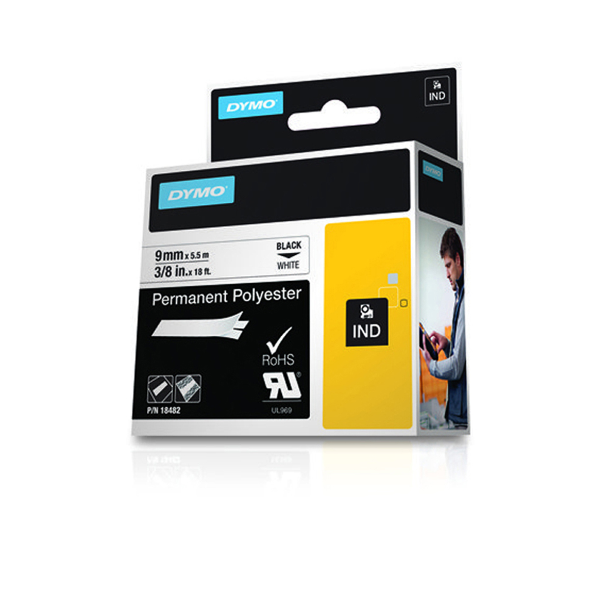 DYMO 18482 ID1-9 9mm x 5 5m